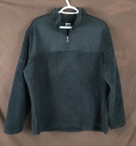 Giacca da lavoro atletica pullover 1/4 zip pile nero donna taglia XL 16-18 - Foto 1 di 11