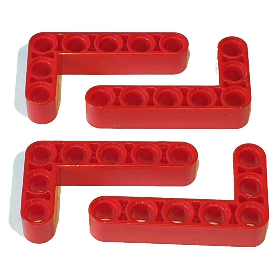 4x Lego Technic Liftarm 3 x 5 L Form #32526 Rot - Bild 1 von 1