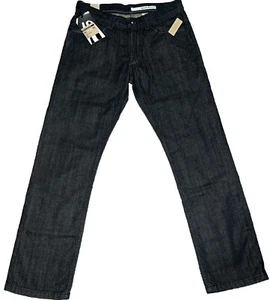 DKNY Jeans Mens 30x30 Bleecker Slim Fit Low Rise Blue Denim Dark Wash NWT - Picture 1 of 12