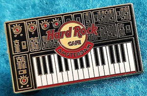 AMSTERDAM *WORLD INSTRUMENT SERIES* SYTHESIZER KEYBOARD Hard Rock Cafe PIN LE - Picture 1 of 1
