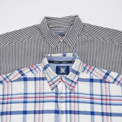 20X and BUGLE BOY LOT of 2 Button Front Casual Shirts Short Sleeve Mens M - Image 1 of 4