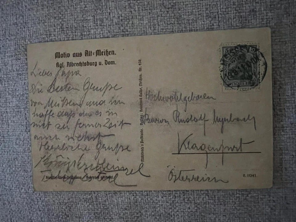 Felix Esterl - Original signierte Postkarte - Maler Expressiven Realismus - Bild 1 von 3