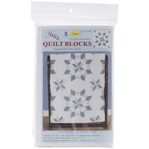 Jack Dempsey Stempel weiß Quilt Blöcke 18"X18" 6/Pkg ineinandergreifend XX WesternStar - Bild 1 von 1