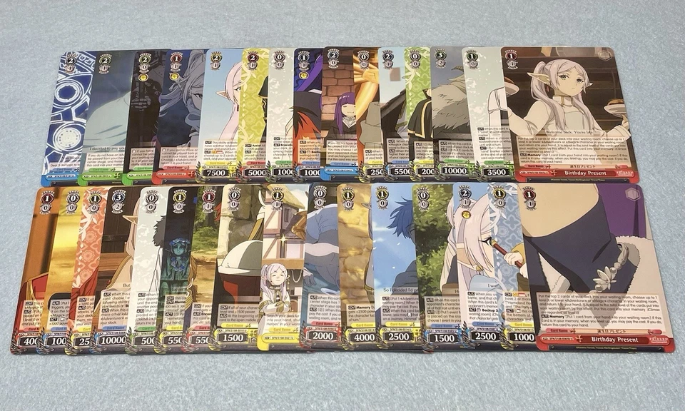 English Weiss Schwarz Frieren Complete Uncommon (U) Rarity 31 Card Set S108 NM - Image 1 of 1