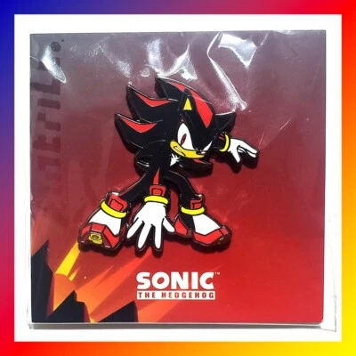 SHADOW * SONIC THE HEDGEHOG Lapel ENAMEL PIN Anime Expo AX 2024 New SEGA Movie - Image 1 of 4