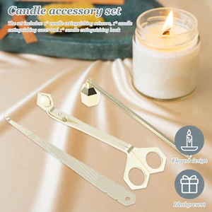 3Pcs Candle Wick Trimmer Stainless Steel Candle Wick Snuffer Easy to Use BrLow - Picture 1 of 11