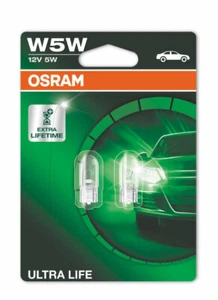 Juego de 2 bombillas W5W Osram Wedge Ultra Life W2.1x9.5d 12V 5W 2825ULT-02B - Imagen 1 de 2