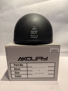 AKOURY Boss67 Helmet Medium Manufacture Date 07/2017 FMVSS No.218 - Picture 1 of 8
