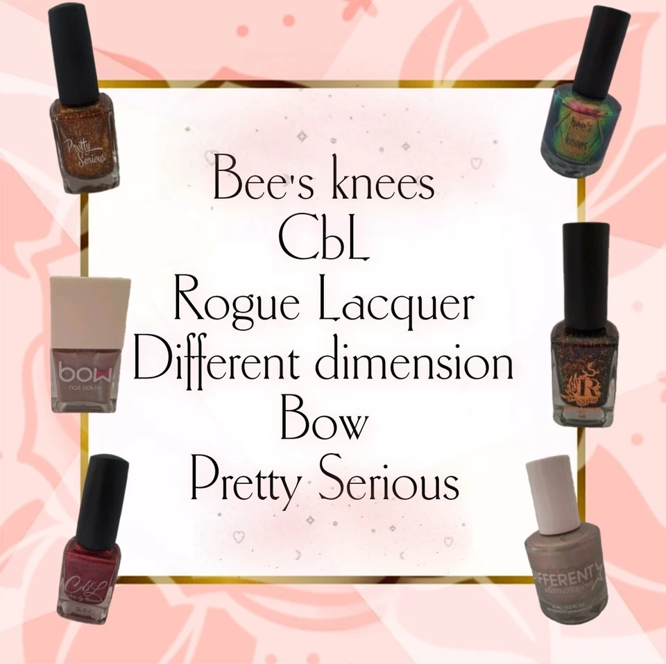 Indie Nagellack (Different dimension, Bee's knees, Cbl, Rogue Lacquer, bow etc.) - Bild 1 von 1