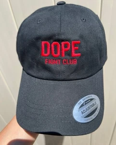 Dope Fight Club Sombrero Negro Adulto Correa Ajustable Algodón - Imagen 1 de 6