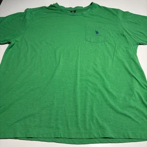 US Polo Assn XXL Green T-Shirt Mens Pocket Crew Neck Short Sleeve Casual - Picture 1 of 7
