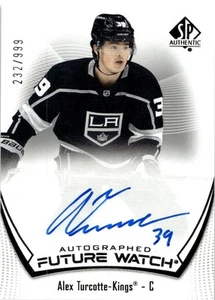2022-23 SP AUTHENTIC FUTURE WATCH ROOKIE AUTOGRAPH ALEX TURCOTTE RC AUTO /999 - Picture 1 of 2