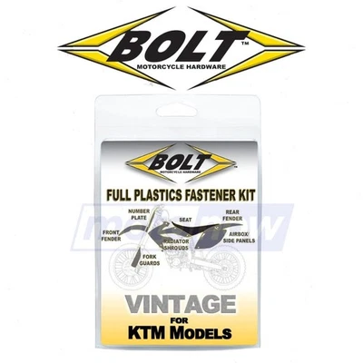 Bolt MC KTM-9802102 Plastic Fastener Kit for Shop Hardware Fasteners wt Foto 1 de 4