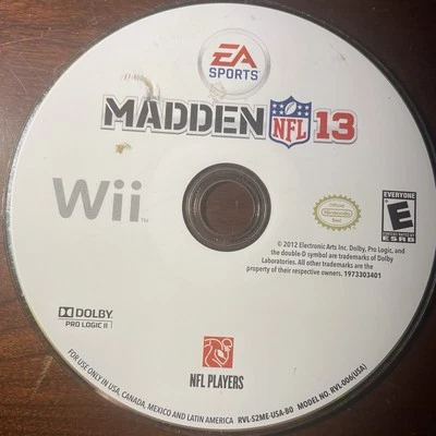 Madden NFL 13 (Nintendo Wii, 2012) Tested Video Game - Disc Only - Image 1 of 2
