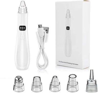 Extractor de espinillas faciales al vacío para el cuidado facial nariz espinillas - Imagen 1 de 4