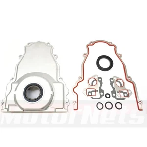GM GEN III LS1 LS6 5.7L Timing Cover w/ Gasket Kit Camaro Firebird Natural Alum. - Bild 1 von 6