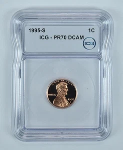 1995-S Lincoln Memorial Cent PR70 DCAM ICG *6964 - Picture 1 of 5