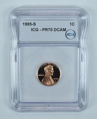 1995-S Lincoln Memorial Cent PR70 DCAM ICG *6964 - Image 1 of 4