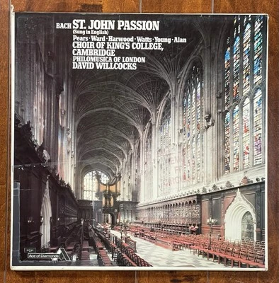 BACH St. John Passion in English WILLCOCKS Pears Harwood DECCA ST 3LP BOX - Image 1 of 4