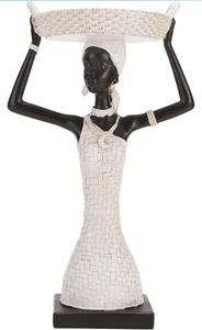African Tribal African Woman Tray/storage/Art figurine Decor Brand New in box! - Picture 1 of 6