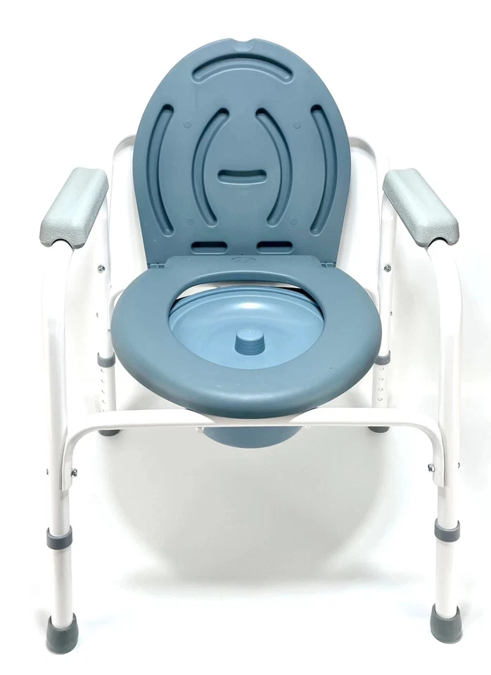 Mobiclinic Toilettenstuhl DY02810 Höhenverstellbar Rutschfest - grau/weiß - Bild 1 von 1