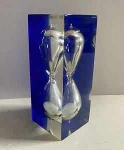 Vintage Lucite Egg Timer 60s Mid Century Pierre Giraudon Style - Picture 1 of 24