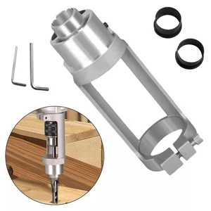 Square Hole Drill Bit Adapter Cast Fixed Bracket Woodworking Tool Electric - Picture 1 of 10