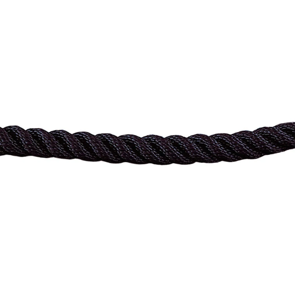 LAWRENCE METAL ROPE-TWST-33-06/0-X-XXXX-XX Barrier Rope,1-1/2 In x 6 ft,Black 3Z - Image 1 of 1