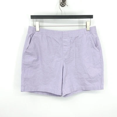 Lands End Women Size 16 Shorts Lilac Purple Pull On Mid Rise Cotton Stretch 6" - Image 1 of 4