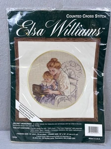 Elsa Williams Counted Cross Stitch Kit #02094 SECRET MEMORIES 12" Diameter NIP - Picture 1 of 3