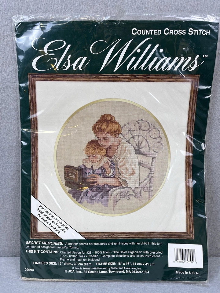 Elsa Williams Counted Cross Stitch Secret Memories Kit Mother Child 02094