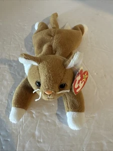 TY Beanie Baby - NIP the Gold Cat (7.5 inch) - Stuffed Animal Toy - Picture 1 of 6