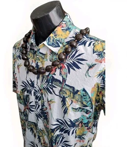 MBX Premium Goods Aloha Camisa Hawaiana Manga Botón ~ Multicolor ~ Para Hombres L - Imagen 1 de 5