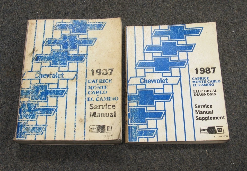 1987 Chevrolet Caprice Monte Carlo El Camino Магазин Сервис Ремонт Ручной Набор - Изображение 1 из 1