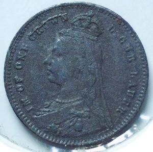 1887 Great Britain - QUEEN VICTORIA - OF ONE CROWN - 12 mm - EC 7371 - Picture 1 of 7
