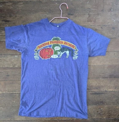 Beautiful Vtg Early 80s Barking Pumpkin Front/Zappa Back T-Shirt Sport-T S  - Image 1 of 4
