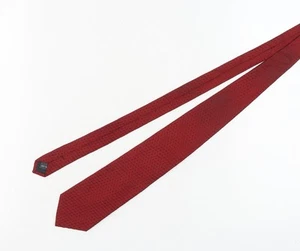 Cravatta geometrica Austin Reed uomo seta rossa - Foto 1 di 12