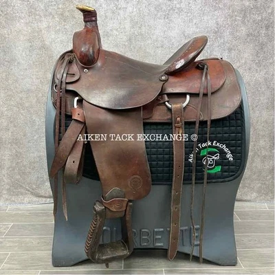 Sillín Colorado Saddlery Roping Western, asiento de 15,5" (leer descripción) Foto 1 de 4