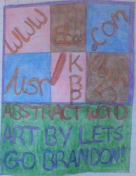 8,5" x 11" ¡A TODO COLOR! Diseño de palabras abstractas en papel HDPaper por Brandon Tate Webber Foto 1 de 1