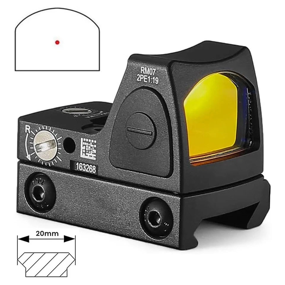 Adjustable Scope Sight Holographic Sight Visier Reflex für 20mm Metall - Bild 1 von 4