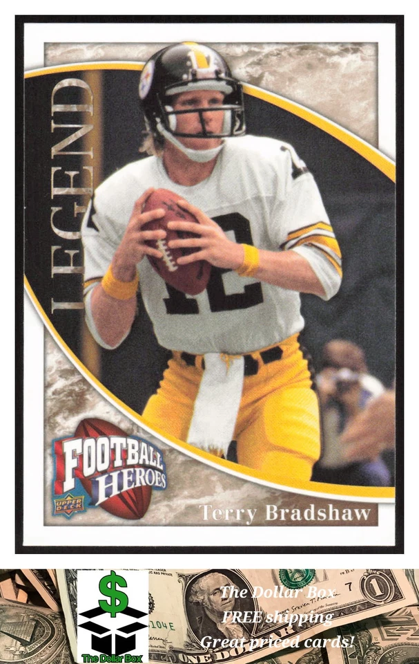 2009 Upper Deck Heroes #233 Terry Bradshaw - Pittsburgh Steelers - Image 1 of 2