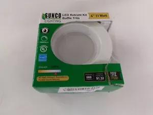 11Watt 4"- Inch ENERGY STAR UL-Listed Dimmable LED Downlight Retrofit Baffle Kit - Picture 1 of 12