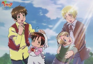 poster promo Hetalia Axis Powers anime DuRaRaRa Spain USA UK chibitalia DRRR - Picture 1 of 4
