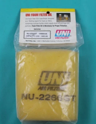 Filtro de aire Uni NU-2266ST Yamaha Tri Moto 200 1983-1986 Foto 1 de 3