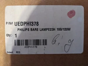 TOP PHILIPS Lamp/Bulb only P-VIP 100-120 1.0 E23H P-VIP100-120/1.0E23H RP-E023 - Picture 1 of 2