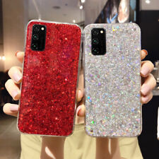 For Samsung Galaxy S21 S20 FE Note 20 A71 Bling Case Glitter Soft Silicone Cover