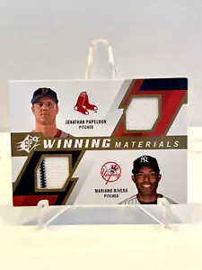 2009 SPx #WM2-RP Jonathan Papelbon/Mariano Rivera materiales ganadores doble - Imagen 1 de 2