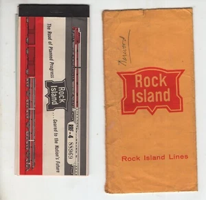 Rock Island and Pennsylvania R.R. Ticket Stubs and Envelope - Picture 1 of 6