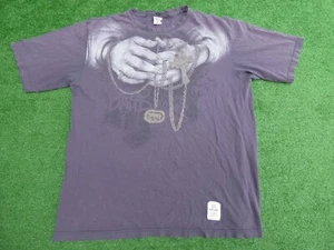 Vintage Y2k Ecko Unltd Grunge Hands Cross Ecko Unltd T Shirt Size XXL Distressed - Picture 1 of 18