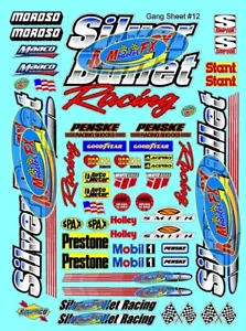 CLEAR VINYL Sticker Sheet 12-Sponsor Decal 1/24-1/16 Scale DIE CUT-REVELLTRAXXAS - Picture 1 of 11